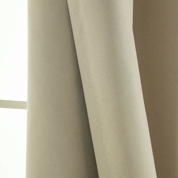 8391_beige_7 Beauty Home Κουρτίνα Full Blackout σκίασης με 8 κρίκους Soft Art 8391 Beige 140x270 Άμμου