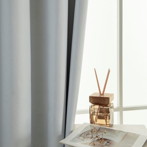Beauty Home Κουρτίνα Full Blackout σκίασης με 8 κρίκους Soft Art 8391 Ice-Ecru 140x270 Πάγου