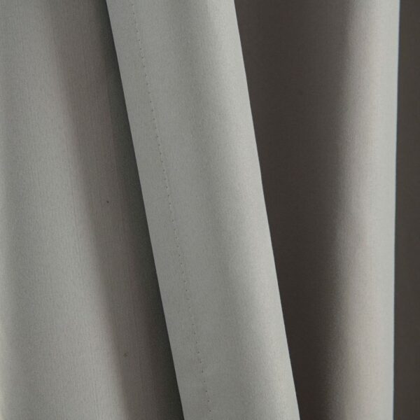 Beauty Home Κουρτίνα Full Blackout σκίασης με 8 κρίκους Soft Art 8391 Grey-11 140x270 Γκρι