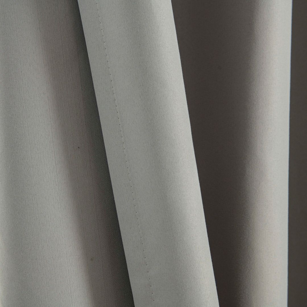Beauty Home Κουρτίνα Full Blackout σκίασης με 8 κρίκους Soft Art 8391 Grey-11 140x270 Γκρι