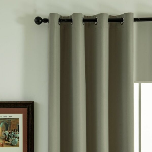 8391_l-beige_2 Beauty Home Κουρτίνα Full Blackout σκίασης με 8 κρίκους Soft Art 8391 Light Beige-C3 140x270 Μπεζ