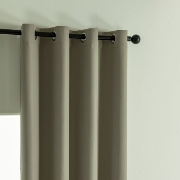 8391_l-beige_3 Beauty Home Κουρτίνα Full Blackout σκίασης με 8 κρίκους Soft Art 8391 Light Beige-C3 140x270 Μπεζ
