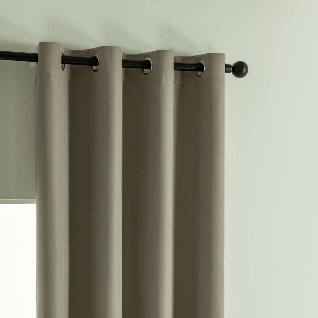 8391_l-beige_3 Beauty Home Κουρτίνα Full Blackout σκίασης με 8 κρίκους Soft Art 8391 Light Beige-C3 140x270 Μπεζ