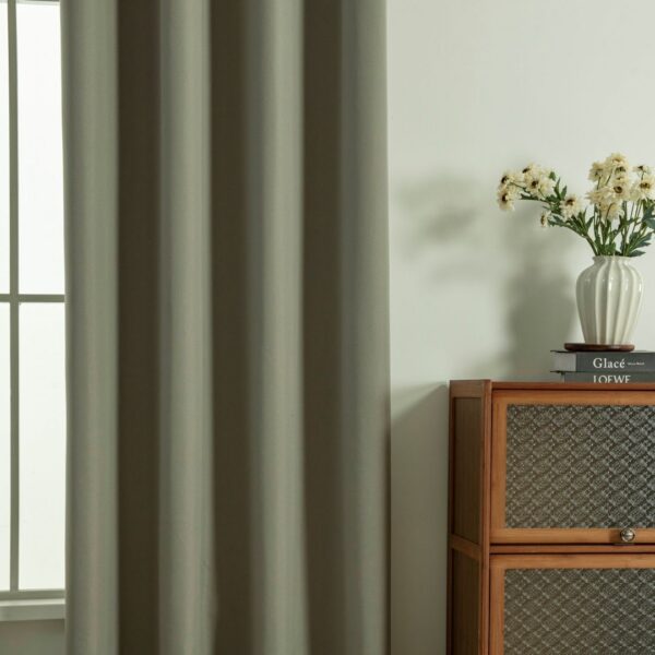 8391_l-beige_4 Beauty Home Κουρτίνα Full Blackout σκίασης με 8 κρίκους Soft Art 8391 Light Beige-C3 140x270 Μπεζ