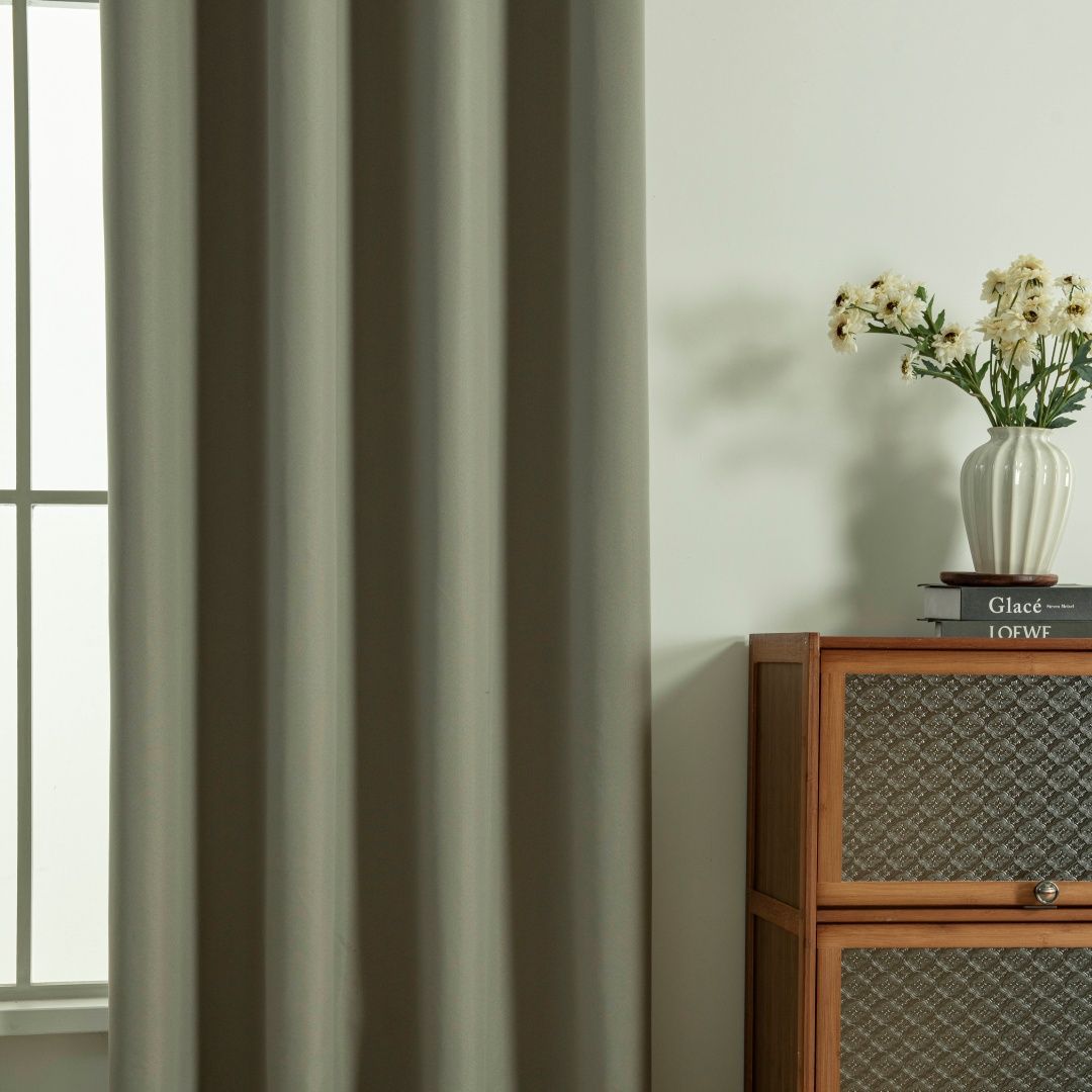 8391_l-beige_4 Beauty Home Κουρτίνα Full Blackout σκίασης με 8 κρίκους Soft Art 8391 Light Beige-C3 140x270 Μπεζ