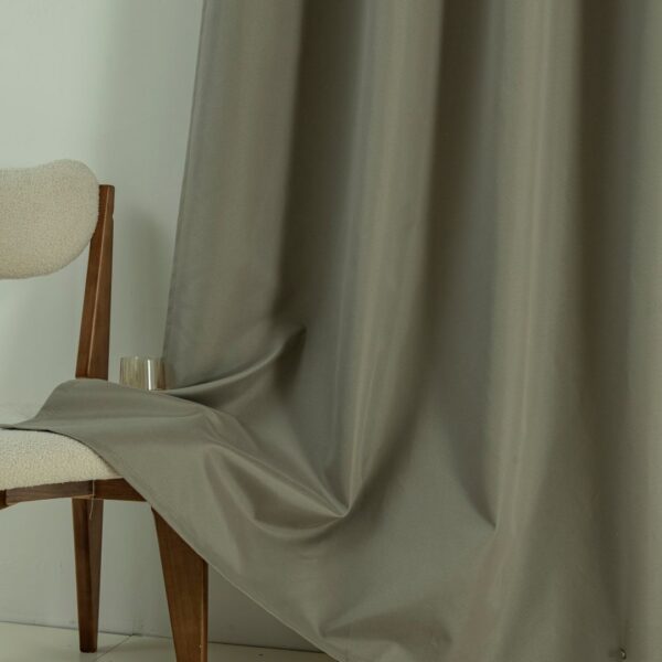 8391_l-beige_8 Beauty Home Κουρτίνα Full Blackout σκίασης με 8 κρίκους Soft Art 8391 Light Beige-C3 140x270 Μπεζ