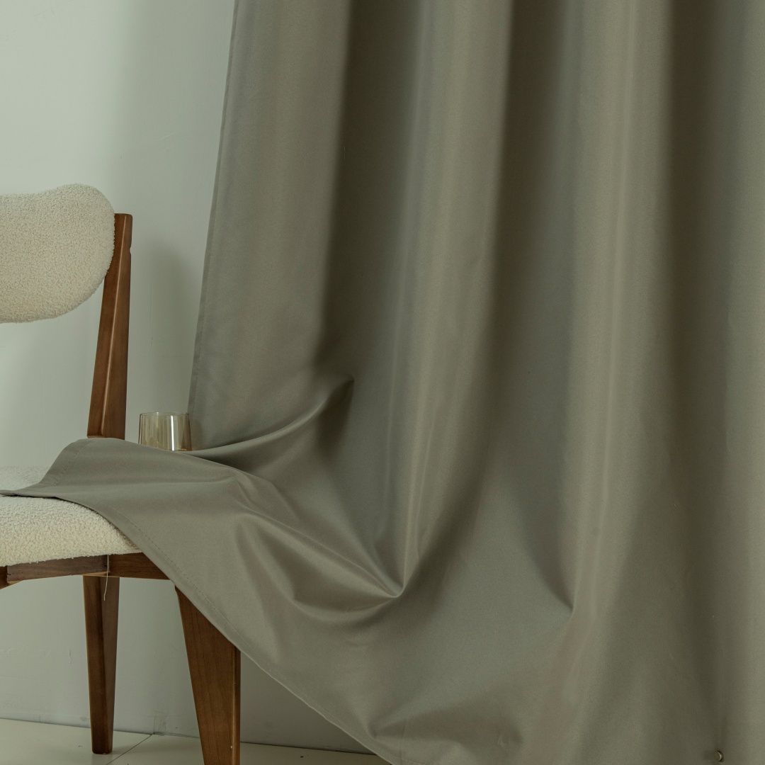 8391_l-beige_8 Beauty Home Κουρτίνα Full Blackout σκίασης με 8 κρίκους Soft Art 8391 Light Beige-C3 140x270 Μπεζ
