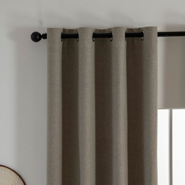 Beauty Home Κουρτίνα Full Blackout σκίασης με 8 κρίκους Elite Art 8392 Beige-Νο5 140x270 Μπεζ