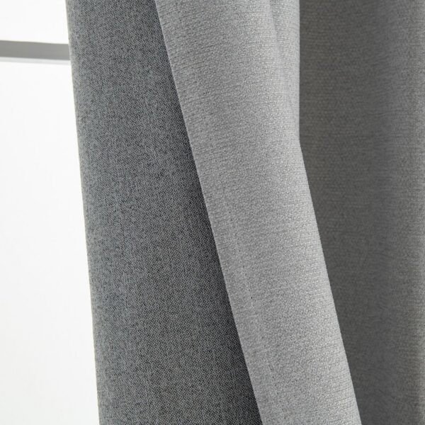 Beauty Home Κουρτίνα Full Blackout σκίασης με 8 κρίκους Elite Art 8392 Light Grey-Νο3 140x270 Ασημί