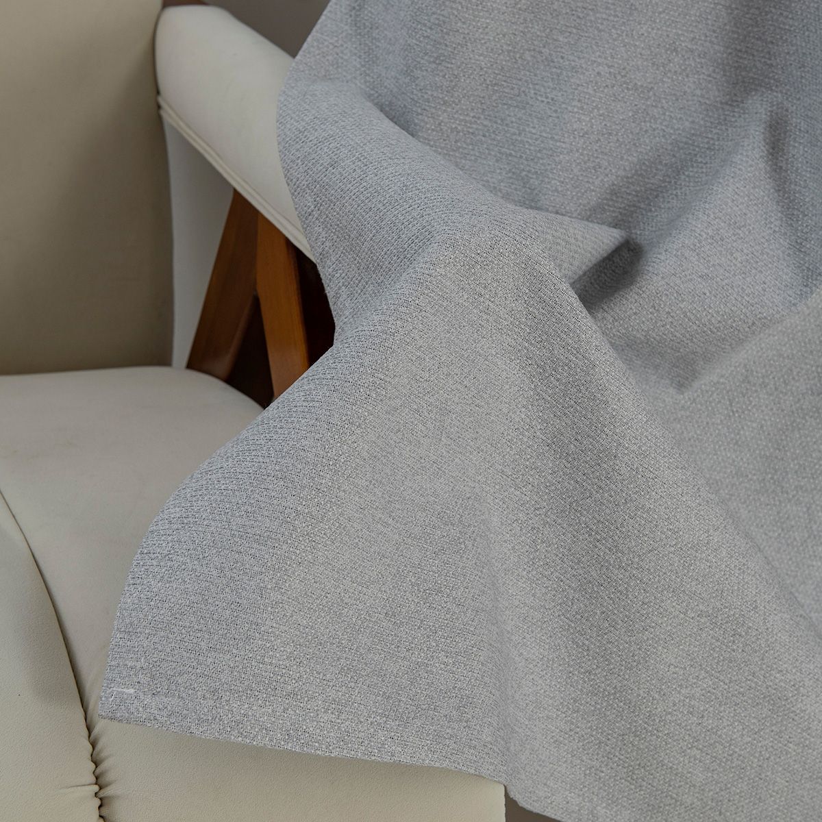 Beauty Home Κουρτίνα Full Blackout σκίασης με 8 κρίκους Elite Art 8392 Light Grey-Νο3 140x270 Ασημί