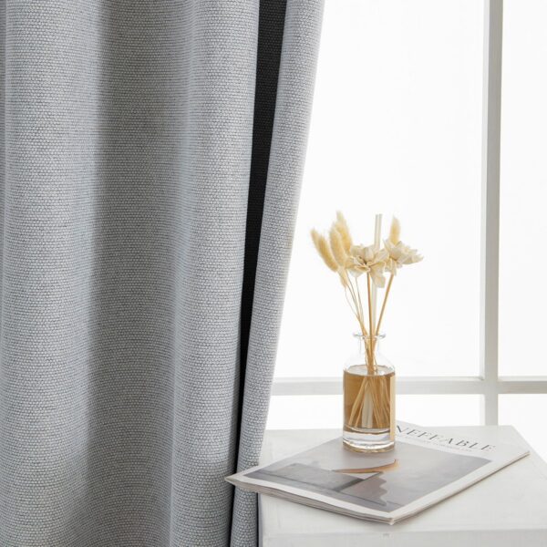 8392_Silver_9 Beauty Home Κουρτίνα Full Blackout σκίασης με 8 κρίκους Elite Art 8392 Silver-Νο4 140x270 Γκρι