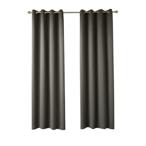 Beauty Home Κουρτίνα Blackout σκίασης με 8 κρίκους Ideal Art 8400 140x270 Καφέ