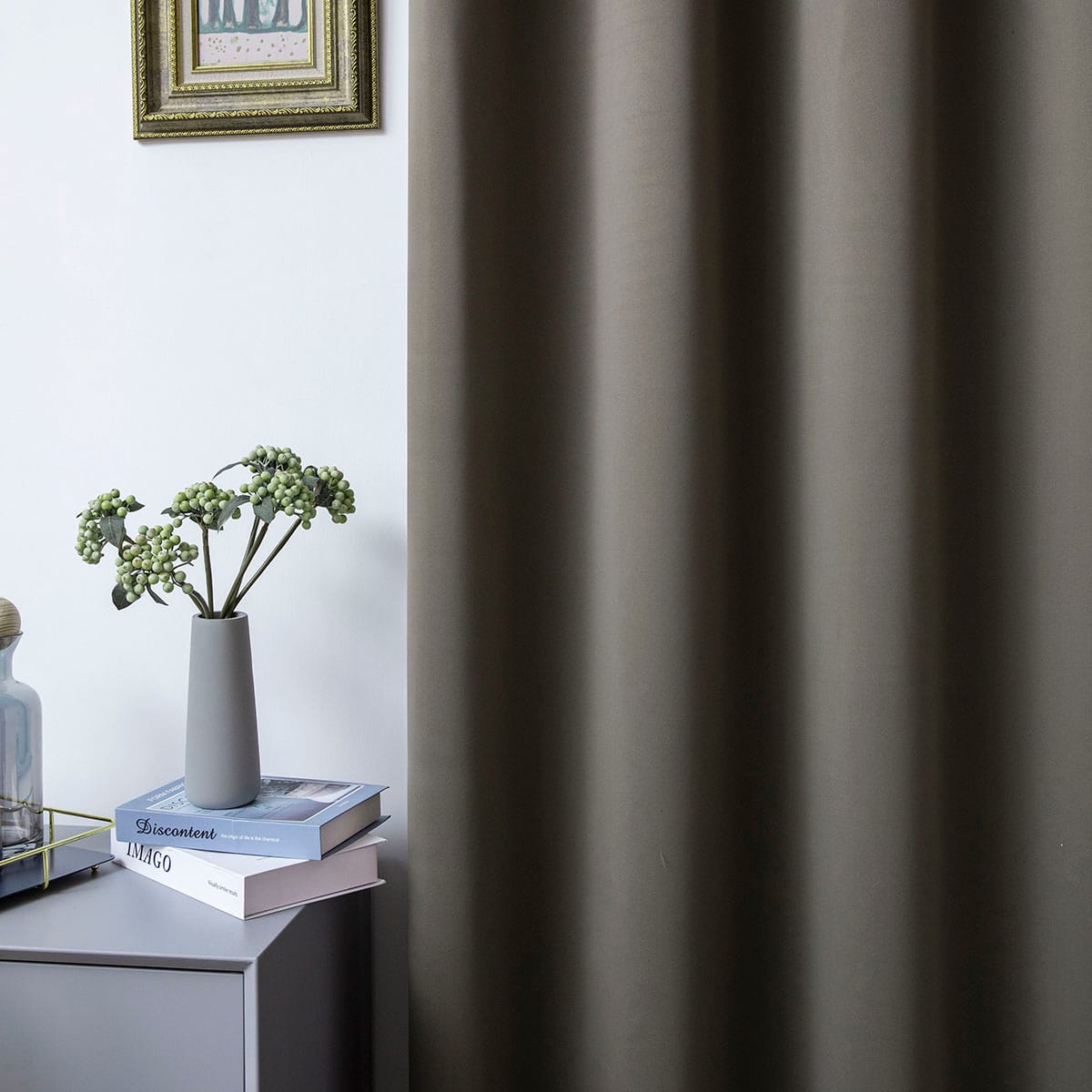 Beauty Home Ύφασμα κουρτίνας Blackout σκίασης Ideal Art 8400  Ύφασμα Φ280 Καφέ