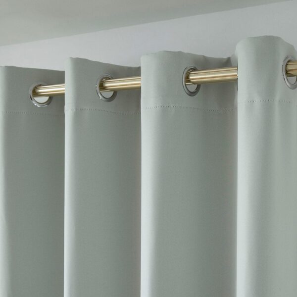 Beauty Home Κουρτίνα Blackout σκίασης με 8 κρίκους Ideal Art 8400 140x270 Γκρι