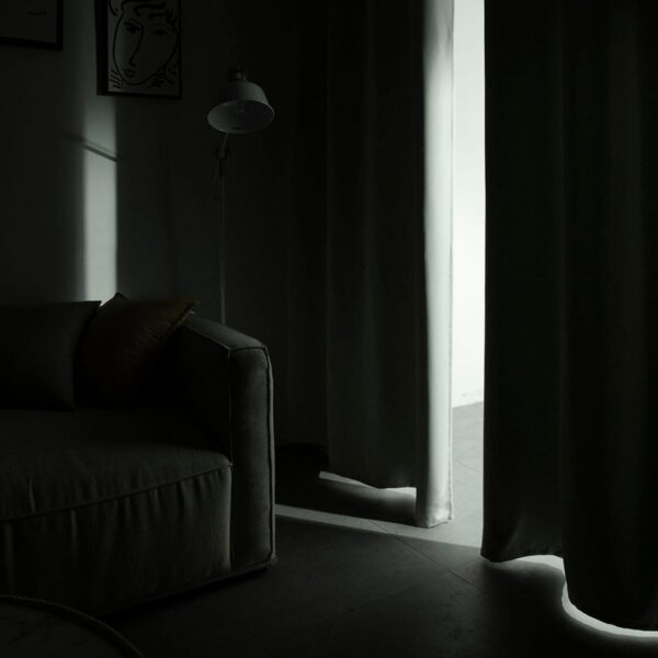 Beauty Home Κουρτίνα Blackout σκίασης με 8 κρίκους Ideal Art 8400 140x270 Γκρι