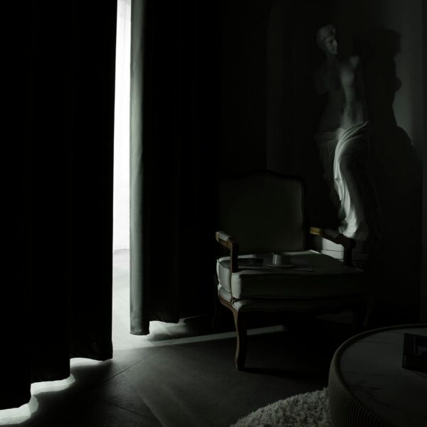 8400_stone_blackout Beauty Home Κουρτίνα Blackout σκίασης με 8 κρίκους Art Ideal 8400 140x270 Ανθρακίτης