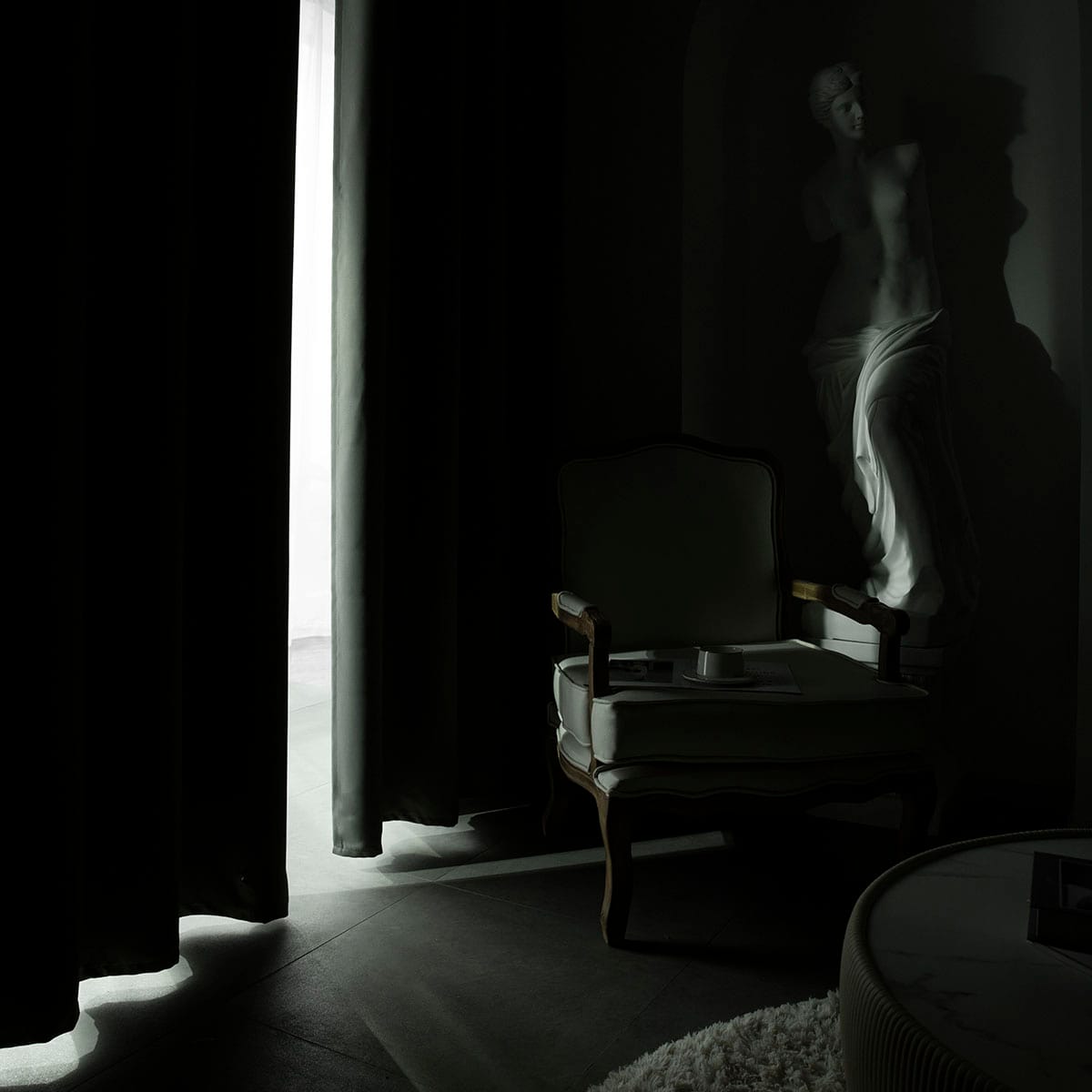 8400_stone_blackout Beauty Home Κουρτίνα Blackout σκίασης με 8 κρίκους Art Ideal 8400 140x270 Ανθρακίτης