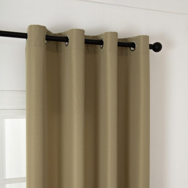 8443_olive_3 Beauty Home Κουρτίνα μεσαίας σκίασης με 8 μεταλλικούς κρίκους Effect Art 8443 140x270 Λαδί