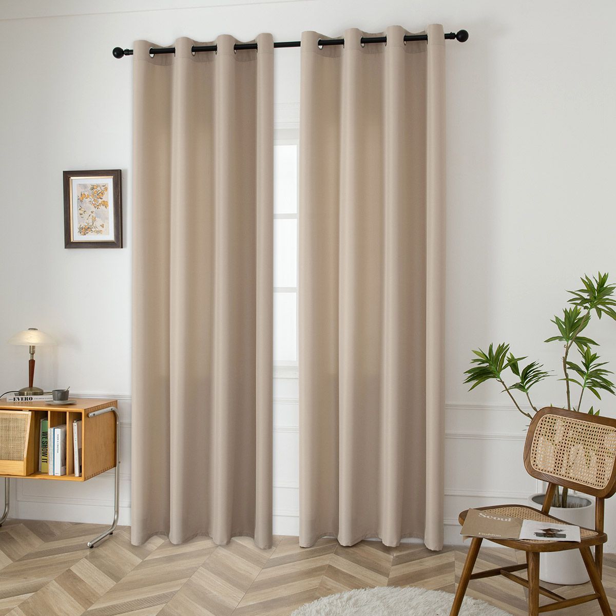 8443_sand_1 Beauty Home Ύφασμα κουρτίνας με το μέτρο μεσαίας σκίασης Effect Art 8443 Φ320 Άμμου