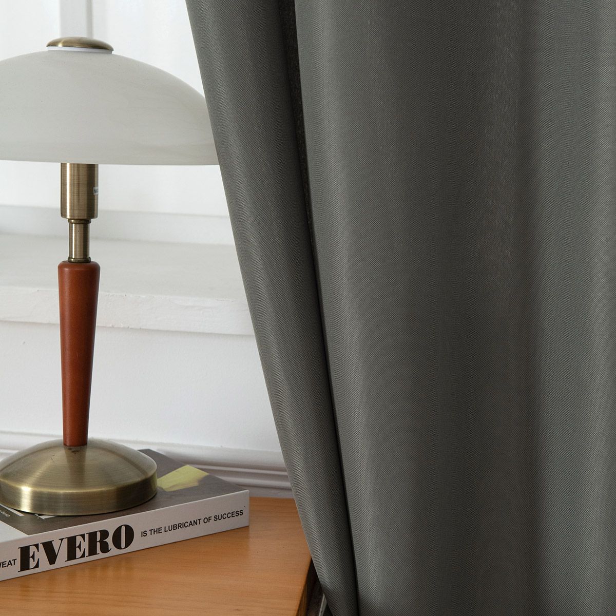 Beauty Home Ύφασμα κουρτίνας με το μέτρο μεσαίας σκίασης Effect Art 8443 Φ320 Ανθρακί