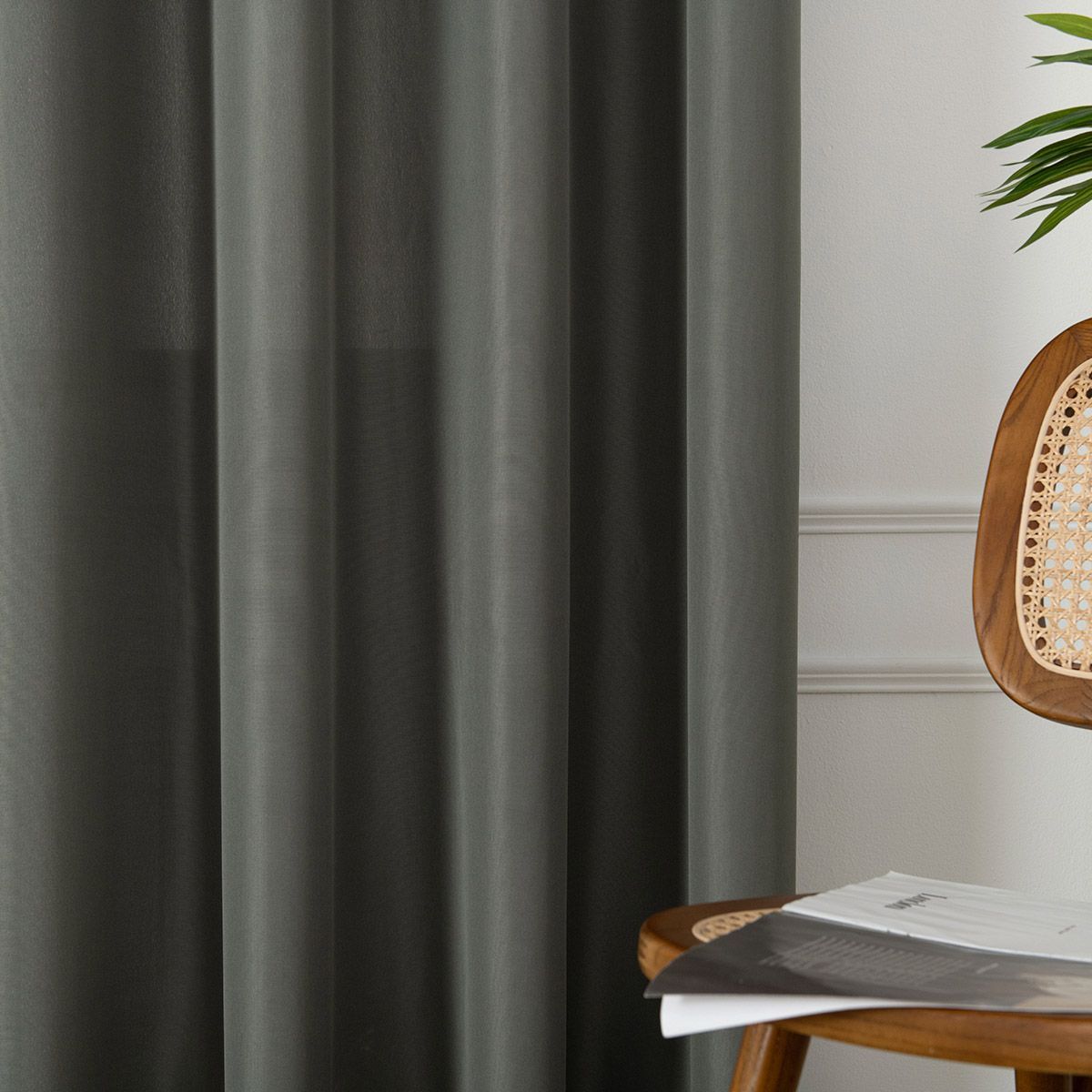 Beauty Home Ύφασμα κουρτίνας με το μέτρο μεσαίας σκίασης Effect Art 8443 Φ320 Ανθρακί