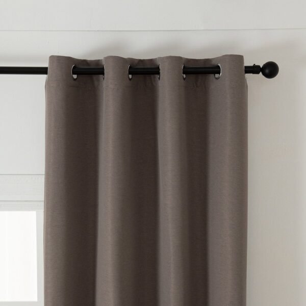 8444_mocha_3 Beauty Home Ύφασμα κουρτίνας με το μέτρο Blackout jacquard σκίασης Glare Art 8444 Φ280 Μόκα