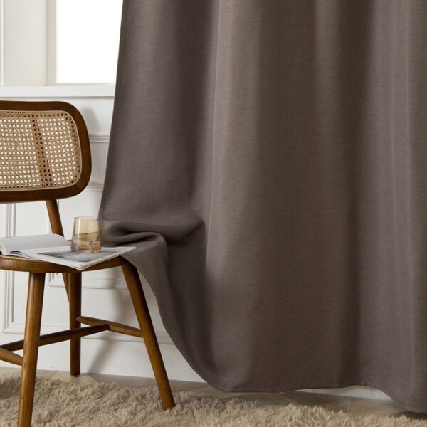 8444_mocha_8 Beauty Home Ύφασμα κουρτίνας με το μέτρο Blackout jacquard σκίασης Glare Art 8444 Φ280 Μόκα