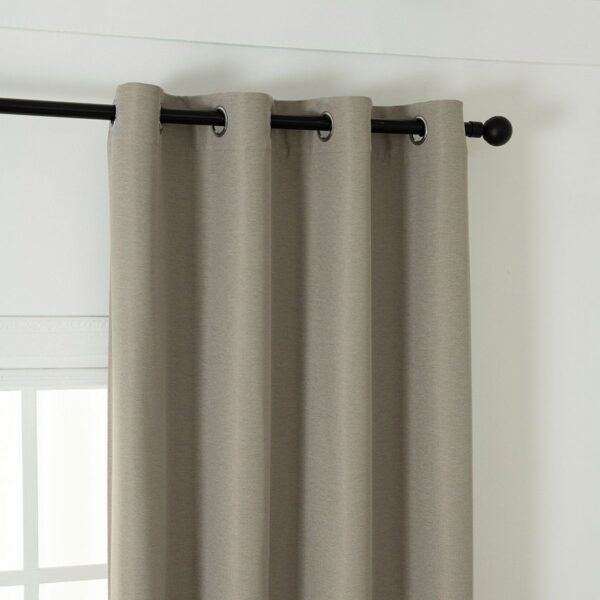 8444_sand_4 Beauty Home Κουρτίνα Blackout Jacquard σκίασης με 8 μεταλλικούς κρίκους Glare Art 8444 140x270 Άμμου
