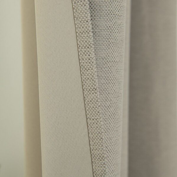 8444_sand_7 Beauty Home Κουρτίνα Blackout Jacquard σκίασης με 8 μεταλλικούς κρίκους Glare Art 8444 140x270 Άμμου