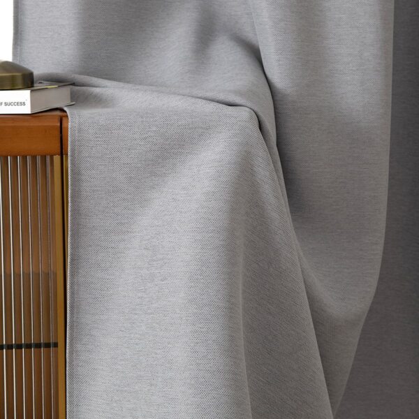 8444_silver_10 Beauty Home Ύφασμα κουρτίνας με το μέτρο Blackout jacquard σκίασης Glare Art 8444 Φ280 Γκρι