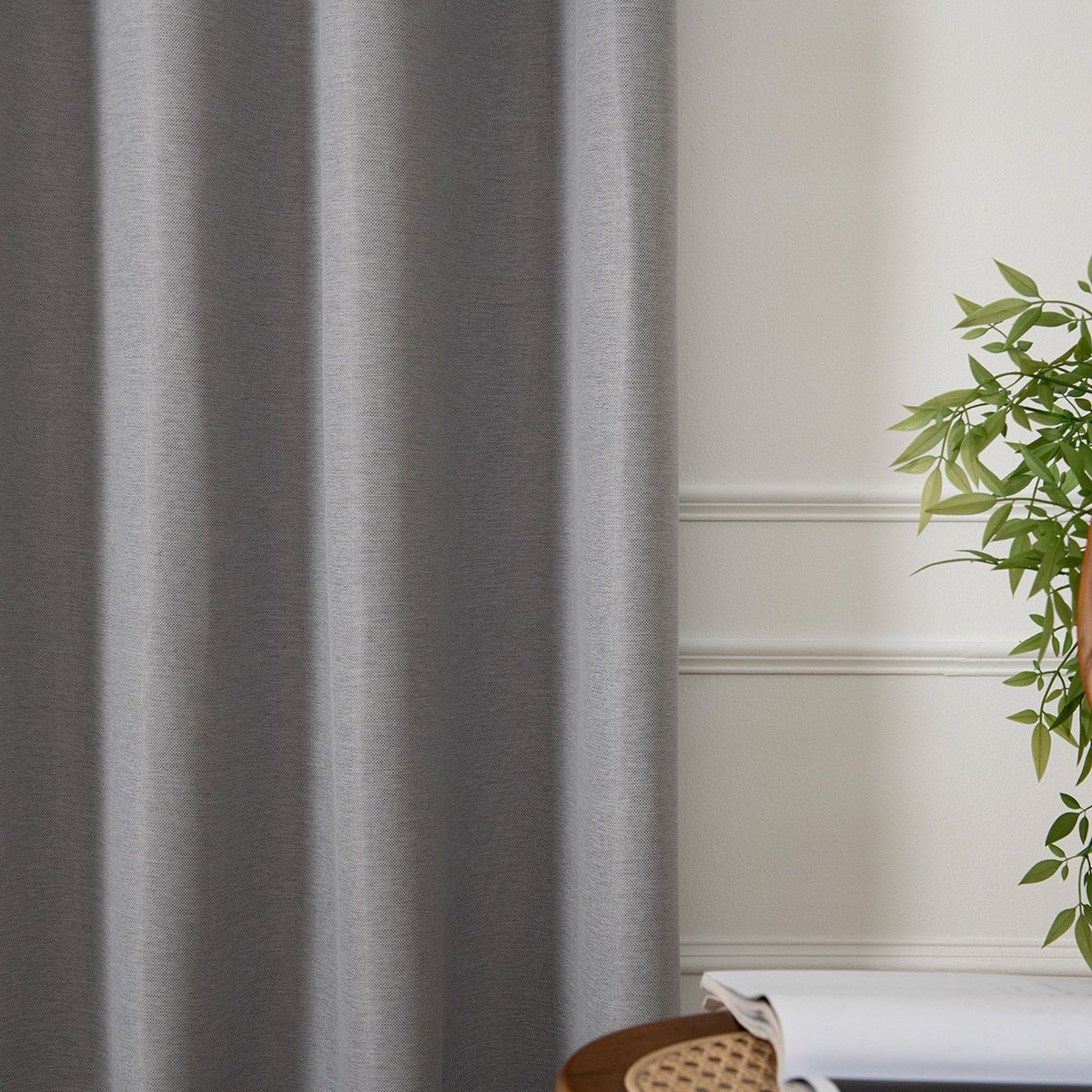 8444_silver_2 Beauty Home Ύφασμα κουρτίνας με το μέτρο Blackout jacquard σκίασης Glare Art 8444 Φ280 Γκρι