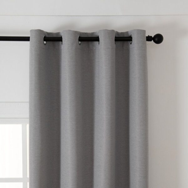 8444_silver_3 Beauty Home Ύφασμα κουρτίνας με το μέτρο Blackout jacquard σκίασης Glare Art 8444 Φ280 Γκρι