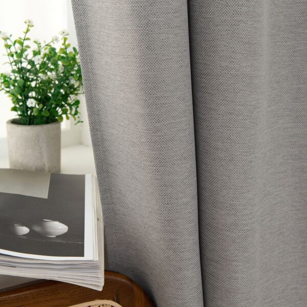 8444_silver_6 Beauty Home Ύφασμα κουρτίνας με το μέτρο Blackout jacquard σκίασης Glare Art 8444 Φ280 Γκρι