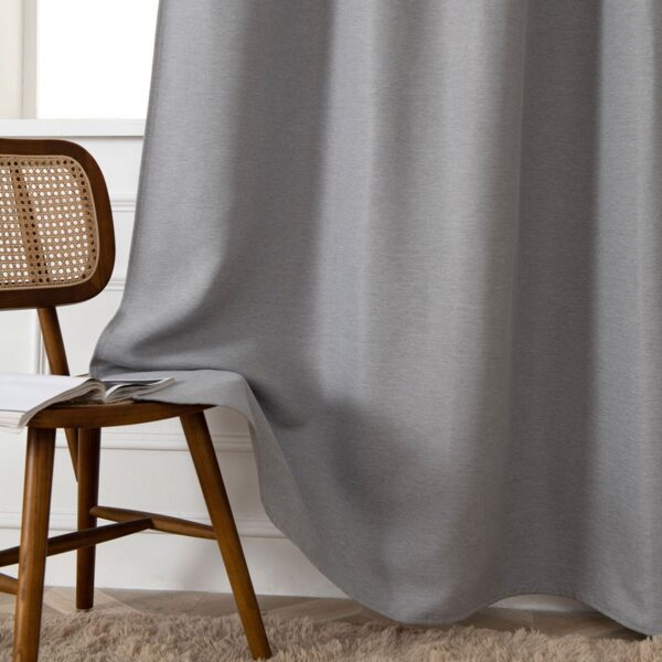 8444_silver_8 Beauty Home Ύφασμα κουρτίνας με το μέτρο Blackout jacquard σκίασης Glare Art 8444 Φ280 Γκρι