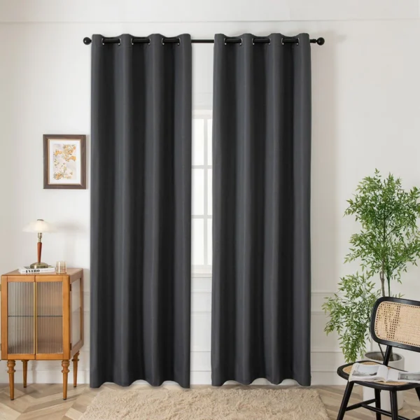 8444_stone Beauty Home Ύφασμα κουρτίνας με το μέτρο Blackout jacquard σκίασης Glare Art 8444 Φ280 Ανθαρκί