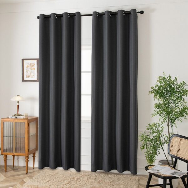 8444_stone_1 Beauty Home Ύφασμα κουρτίνας με το μέτρο Blackout jacquard σκίασης Glare Art 8444 Φ280 Ανθαρκί