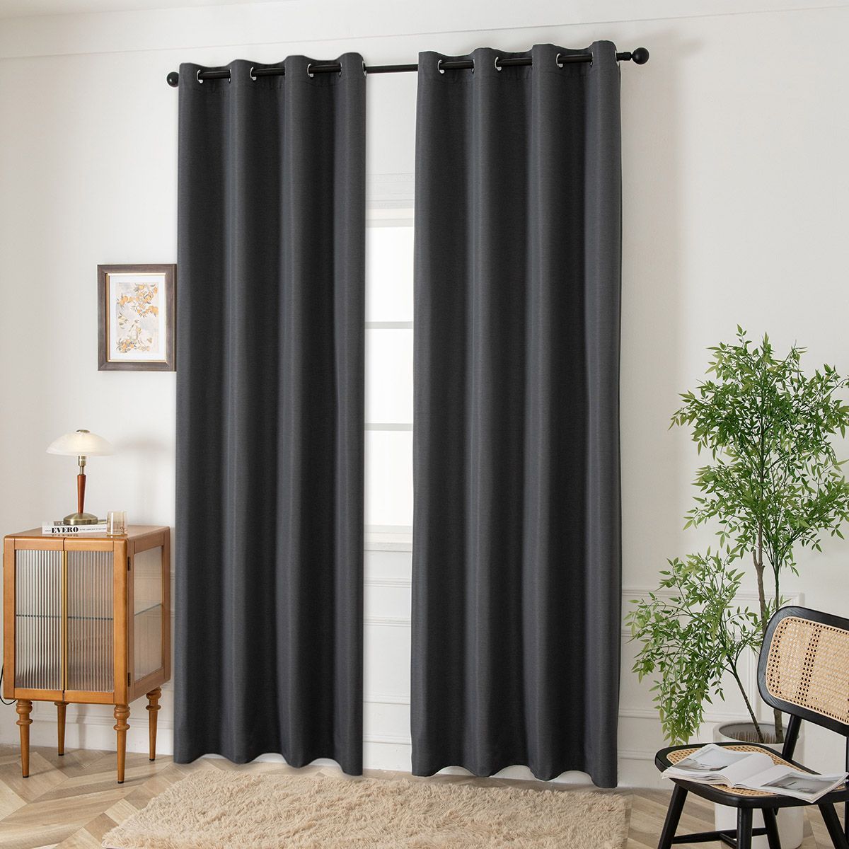 8444_stone_1 Beauty Home Ύφασμα κουρτίνας με το μέτρο Blackout jacquard σκίασης Glare Art 8444 Φ280 Ανθαρκί