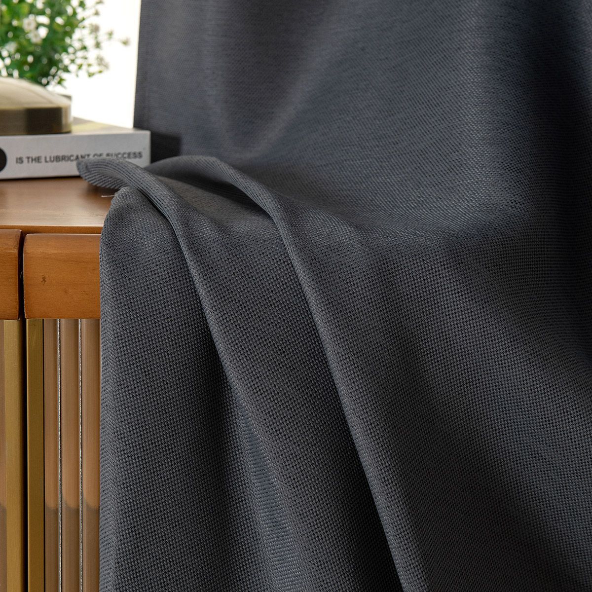 8444_stone_11 Beauty Home Ύφασμα κουρτίνας με το μέτρο Blackout jacquard σκίασης Glare Art 8444 Φ280 Ανθαρκί