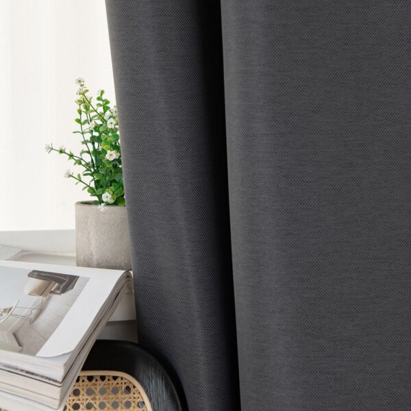 8444_stone_6 Beauty Home Ύφασμα κουρτίνας με το μέτρο Blackout jacquard σκίασης Glare Art 8444 Φ280 Ανθαρκί