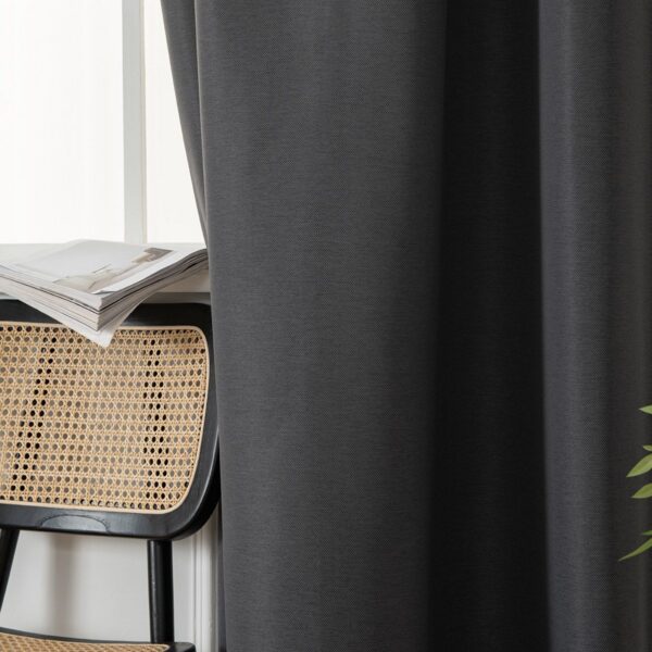 8444_stone_7 Beauty Home Ύφασμα κουρτίνας με το μέτρο Blackout jacquard σκίασης Glare Art 8444 Φ280 Ανθαρκί