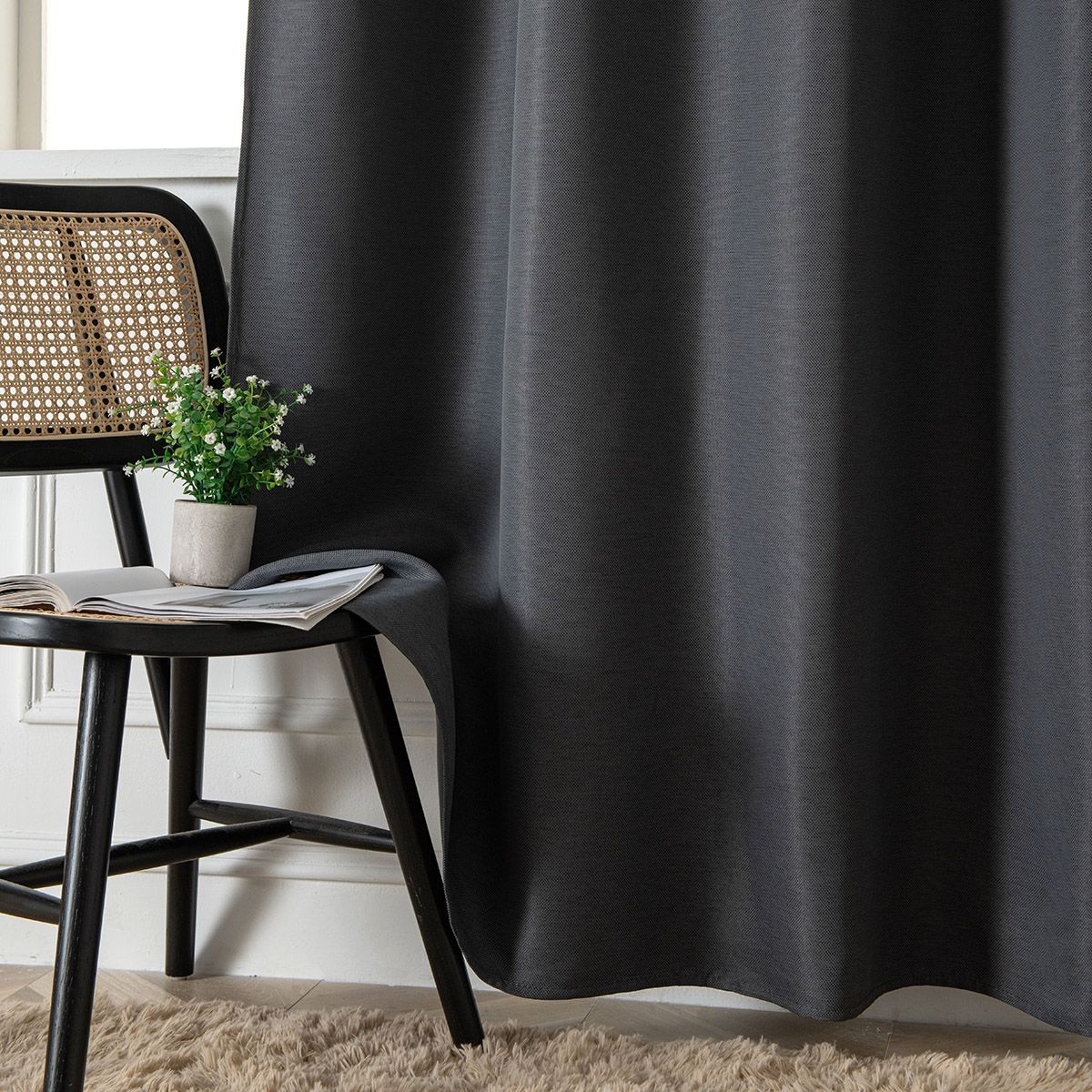8444_stone_8 Beauty Home Ύφασμα κουρτίνας με το μέτρο Blackout jacquard σκίασης Glare Art 8444 Φ280 Ανθαρκί