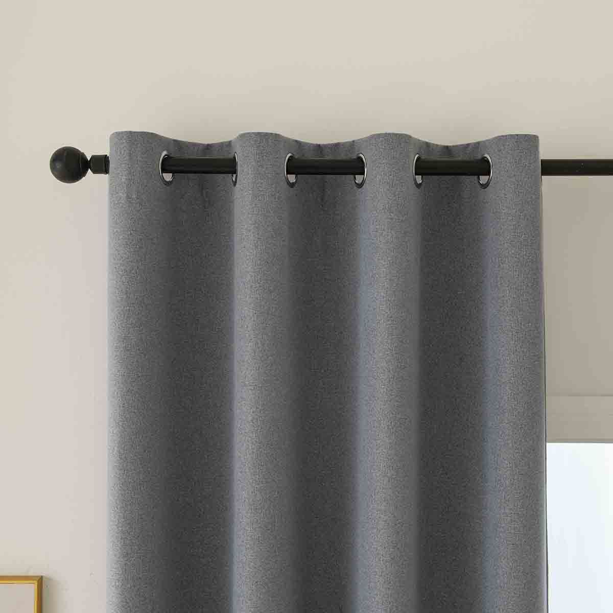 8446-a4 Beauty Home Ύφασμα κουρτίνας με το μέτρο Full Blackout σκίασης Total Art 8446 Φ280 Ανθρακίτης