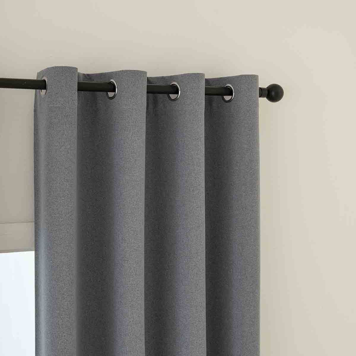 8446-a5 Beauty Home Ύφασμα κουρτίνας με το μέτρο Full Blackout σκίασης Total Art 8446 Φ280 Ανθρακίτης