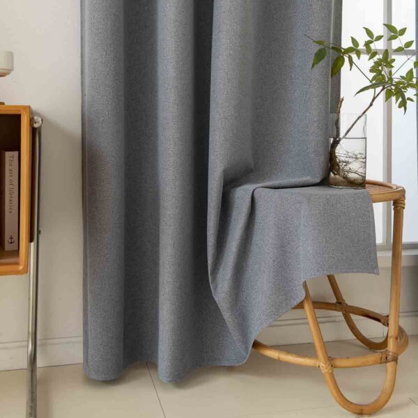 8446-a8 Beauty Home Ύφασμα κουρτίνας με το μέτρο Full Blackout σκίασης Total Art 8446 Φ280 Ανθρακίτης