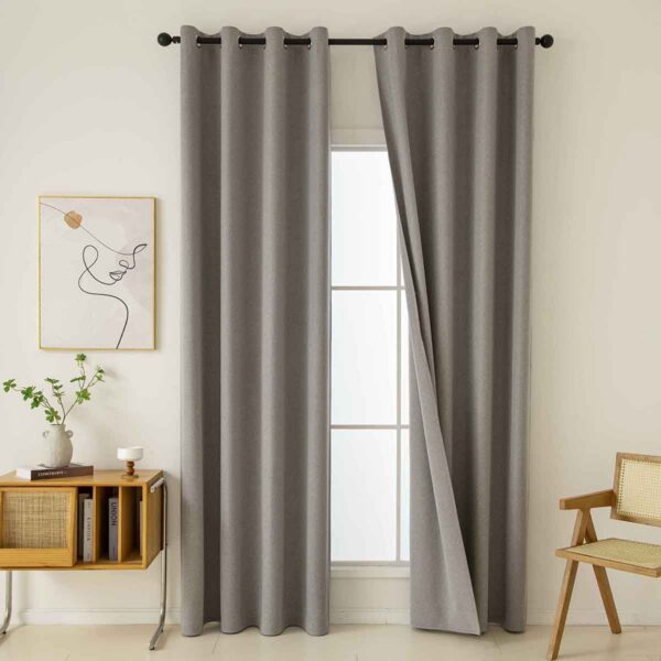 8446-am7 Beauty Home Κουρτίνα Full Blackout σκίασης με 8 κρίκους Total Art 8446 140x270 Αμέθυστος