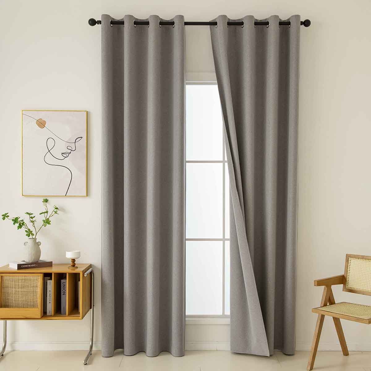 8446-am7 Beauty Home Κουρτίνα Full Blackout σκίασης με 8 κρίκους Total Art 8446 140x270 Αμέθυστος