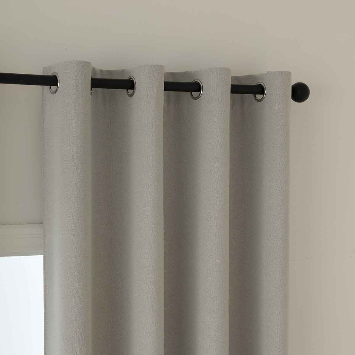 8446-n3 Beauty Home Κουρτίνα Full Blackout σκίασης με 8 κρίκους Total Art 8446 140x270 Εκρού