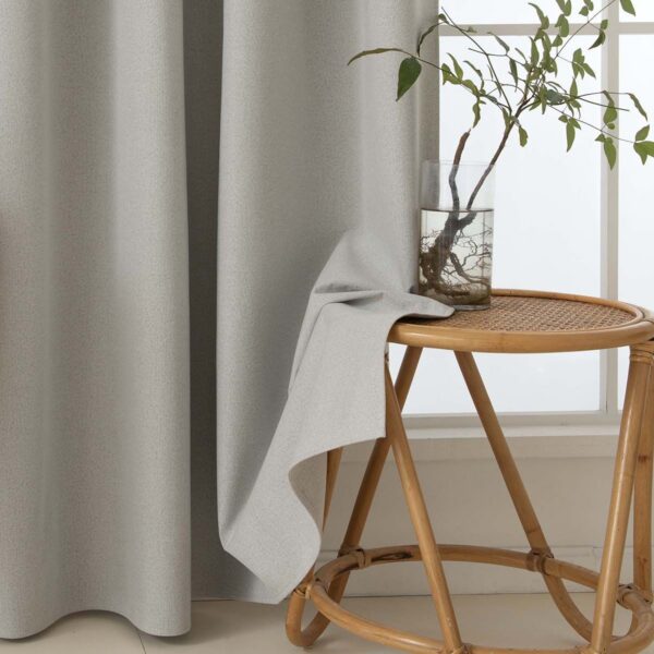 8446-n7 Beauty Home Κουρτίνα Full Blackout σκίασης με 8 κρίκους Total Art 8446 140x270 Εκρού