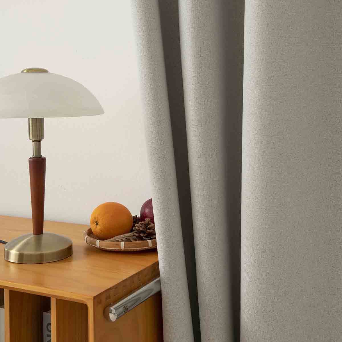 8446-n8 Beauty Home Κουρτίνα Full Blackout σκίασης με 8 κρίκους Total Art 8446 140x270 Εκρού