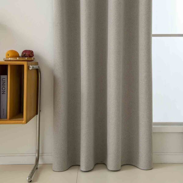 8446-s3 Beauty Home Κουρτίνα Full Blackout σκίασης με 8 κρίκους Total Art 8446 140x270 Άμμου